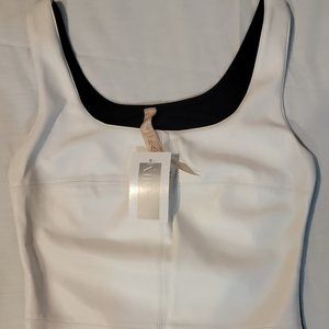 INTERMIX EXCLUSIVE - White Faux Leather Tank Top